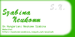 szabina neukomm business card